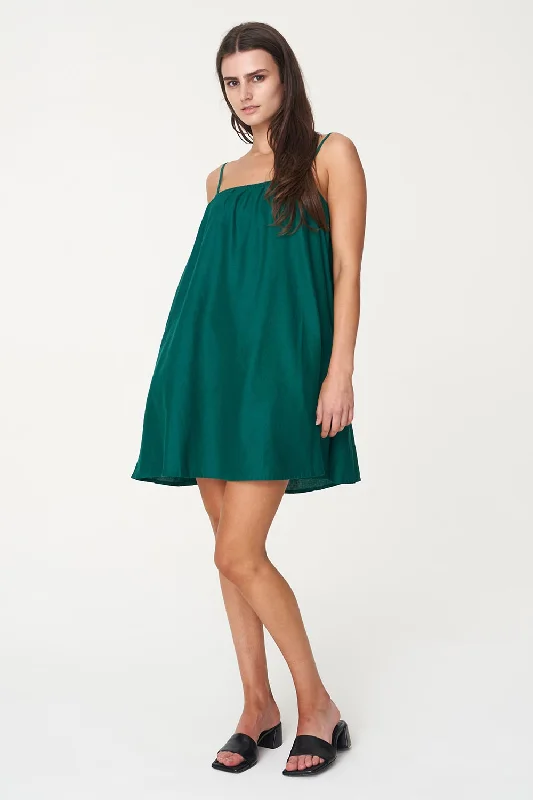 Linin Jewel Green Mini Sundress