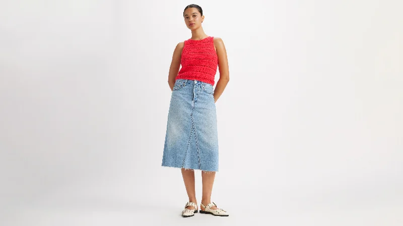 Levi's® Women's High-Rise A-Line Deconstructed Skirt