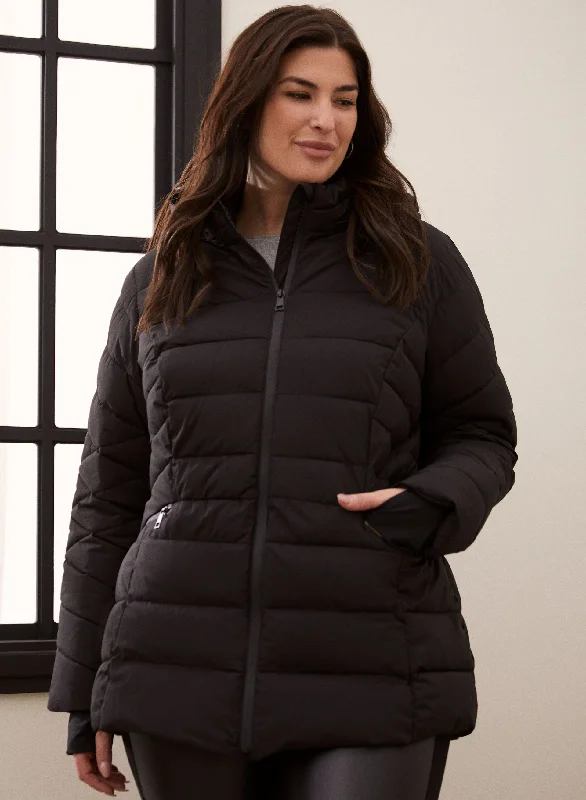 Recycled Stretch Vegan Down Coat